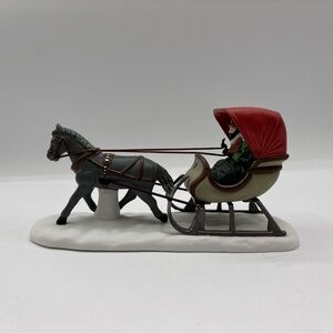 Vintage Dept 56 1988 Heritage Village Collection One Horse Open Sleigh 5982-0